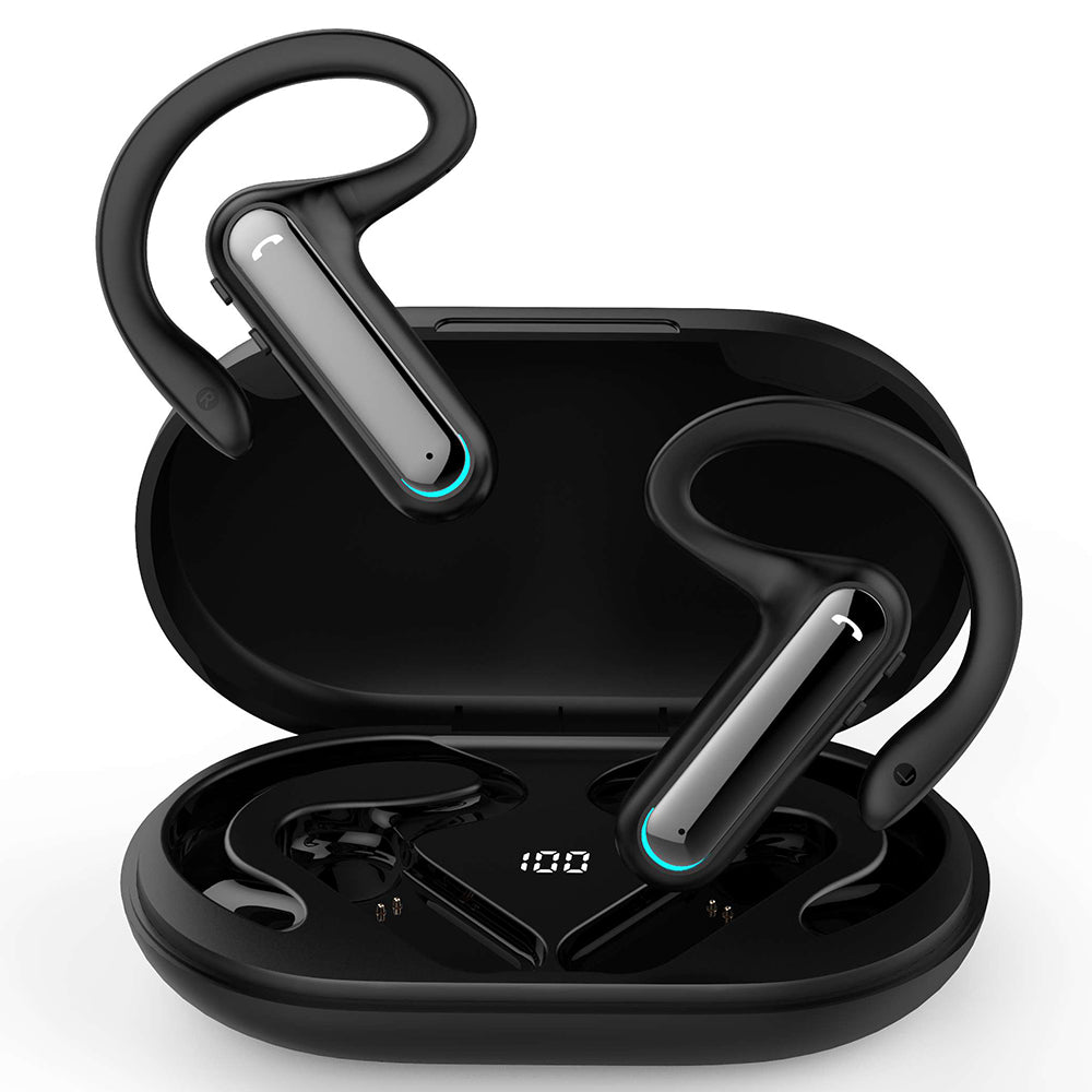 FW5 Ear Hook Design Headphone Bluetooth 5.2 Wireless Headset TWS Earphone Stereo Sound Sports Earbud with Charging Case FW5 Ear Hook Design Headphone Bluetooth 5.2 Wireless Headset TWS Earphone Stereo Sound Sports Earbud with Charging Case